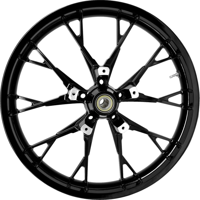 COASTAL MOTO 0201-2388 3D-MAR213SBABST Marlin Precision Cast 3D Front Wheel - Dual Disc/ABS - Solid Black - 21"x3.50"