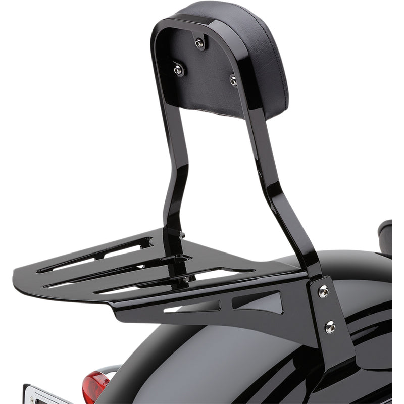COBRA 1503-0078 02-3600B Luggage Rack for Cobra Sissy Bar - Black - Formed