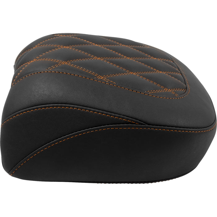 MUSTANG 0801-2025 88511MO Wide Tripper™ Passenger Seat Wide Tripper™ Seat - Passenger - Mandarin Orange Stitching - FLT/FLH '23-'25
