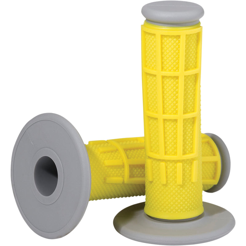 MOOSE OFFROAD 0630-2667 1MG2315-YEM Comp Diamond Half Waffle Grips Grips - Compound - Half-Waffle - Yellow