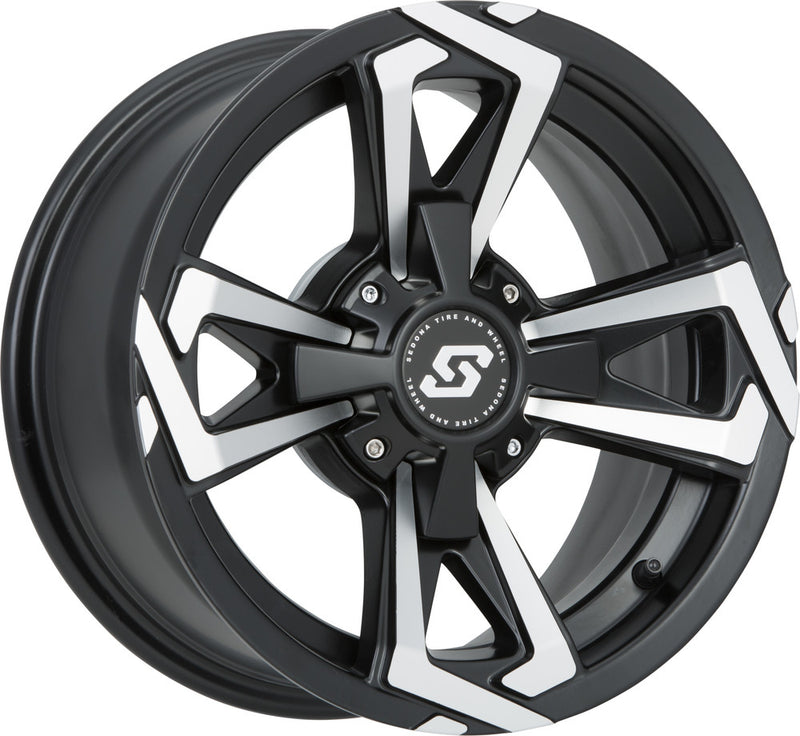Sedona 570-1264 A8147056-43S RIOT WHEEL 14X7 4/156 4+3 (+5MM) BLK/MACHINED