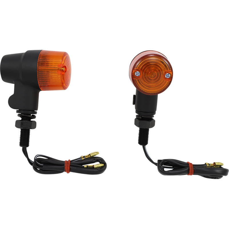 K&S TECHNOLOGIES 2040-1144 25-8632 Round Marker Lights Marker Light - Single Filament - Amber/Black