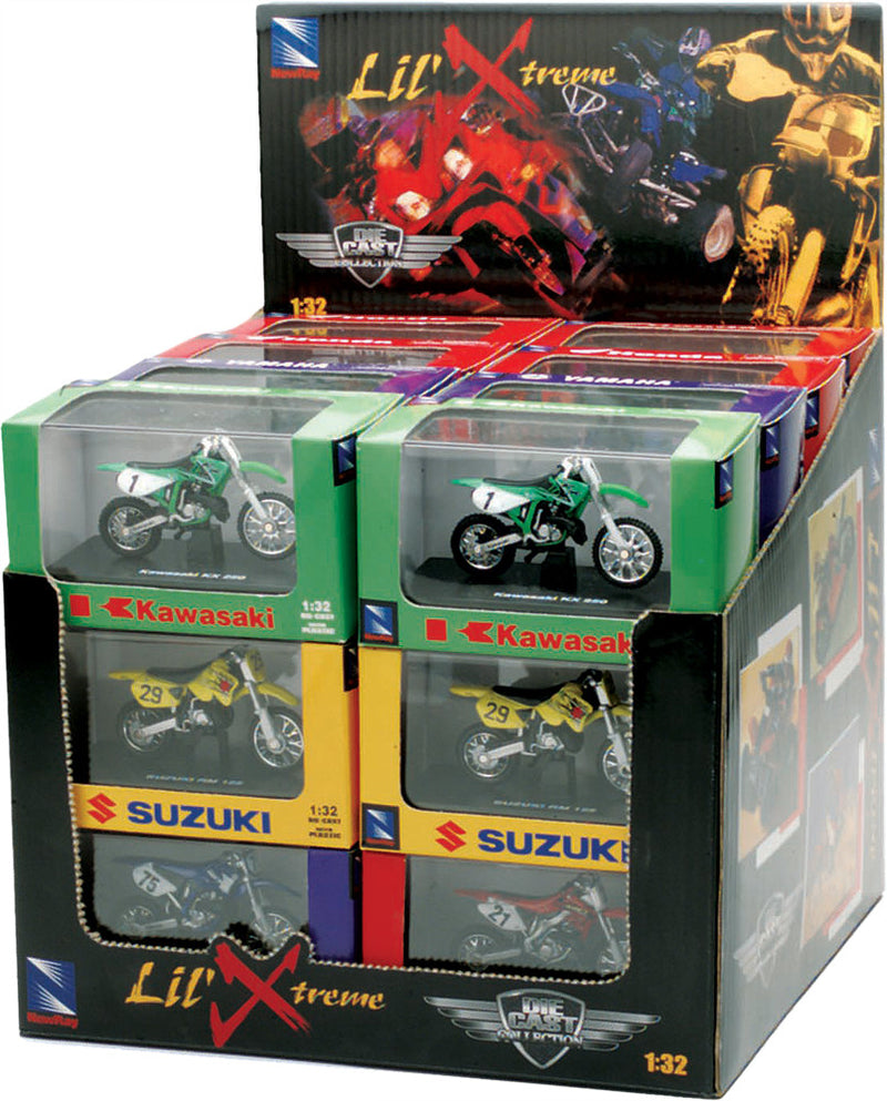 New Ray Toys Replica 1:32 ATV SET Assorted ATV Race Bike Models - 06227C
