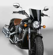 National Cycle N2831-002 Fits Up To 48 Mm. O.d. Mohawk Black Hardware/straight Bracket/windshield - Dark Tint - User 1