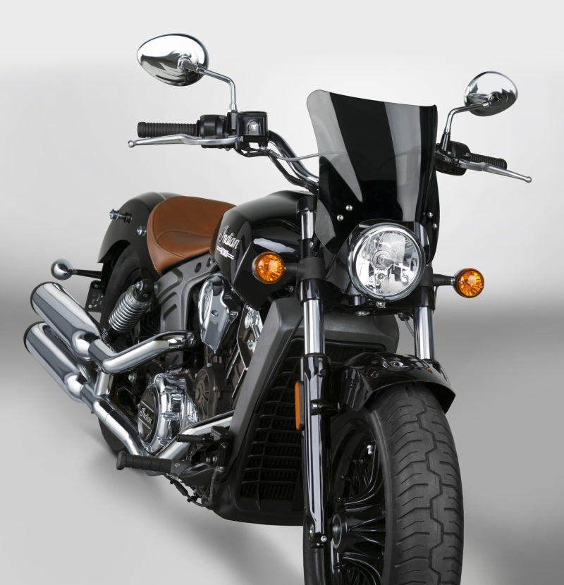 National Cycle N2831-002 Fits Up To 48 Mm. O.d. Mohawk Black Hardware/straight Bracket/windshield - Dark Tint - User 1