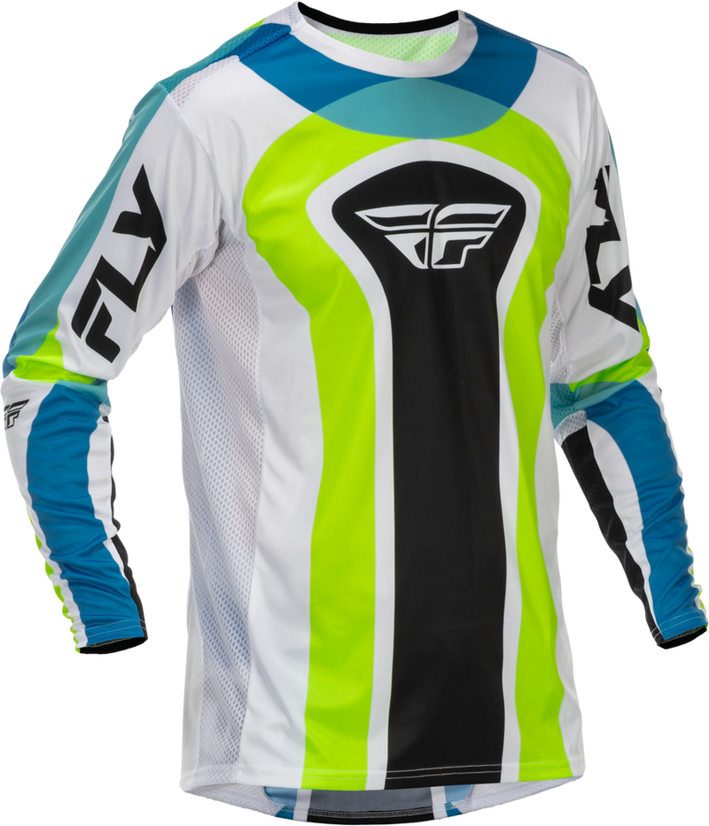Fly Racing 379-7252X 379-7252X LITE LE CURRENT JERSEY WHITE/LIME/BLUE 2X