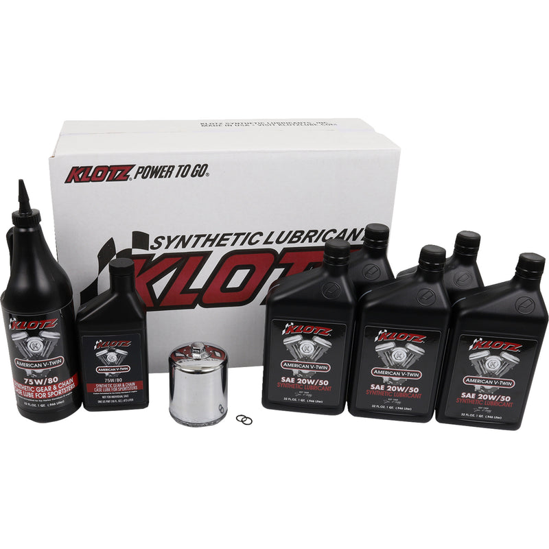 Klotz Oil Oil Change Kit - KH-110 For Harley Sportster 1986-2022
