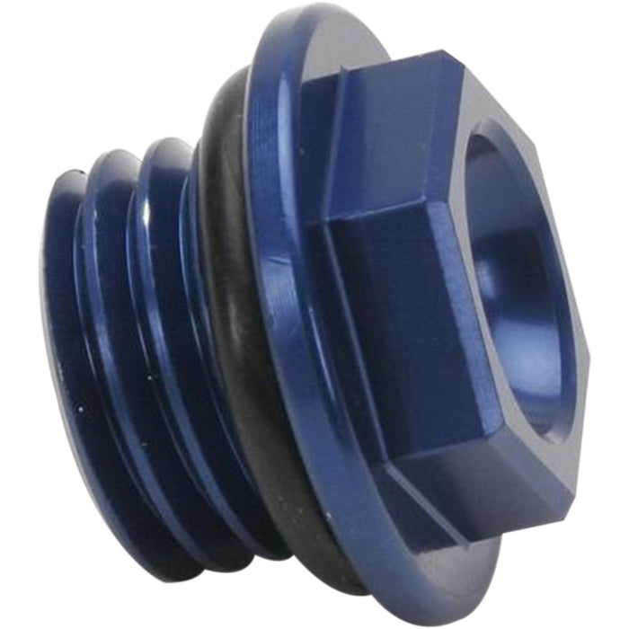 WORKS CONNECTION 0950-0087 24-191 Aluminum Oil Filler Plug Oil Plug - Blue - Kawasaki/Suzuki