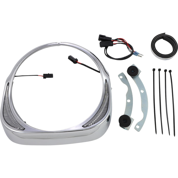 CIRO 2001-1363 45210 Fang® Headlight Bezels - Chrome