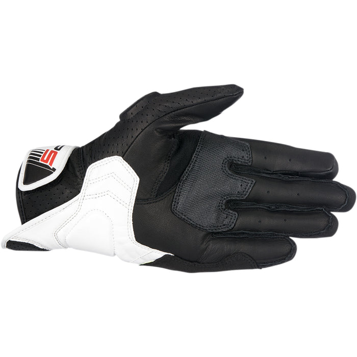 ALPINESTARS SP-5 Leather Gloves Black/White/Red
