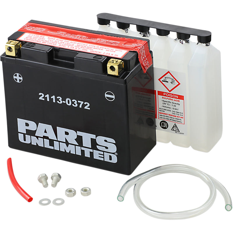 Parts Unlimited Battery - 2113-0372 For Ducati Motorcycles 2006-2022 | Kawasaki Ninja 2005-2010