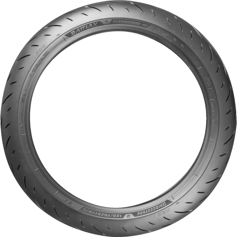 BRIDGESTONE 0301-1077 21244 Battlax S23 Tire Tire - Battlax S23 - Front - 110/70R17 - 54H