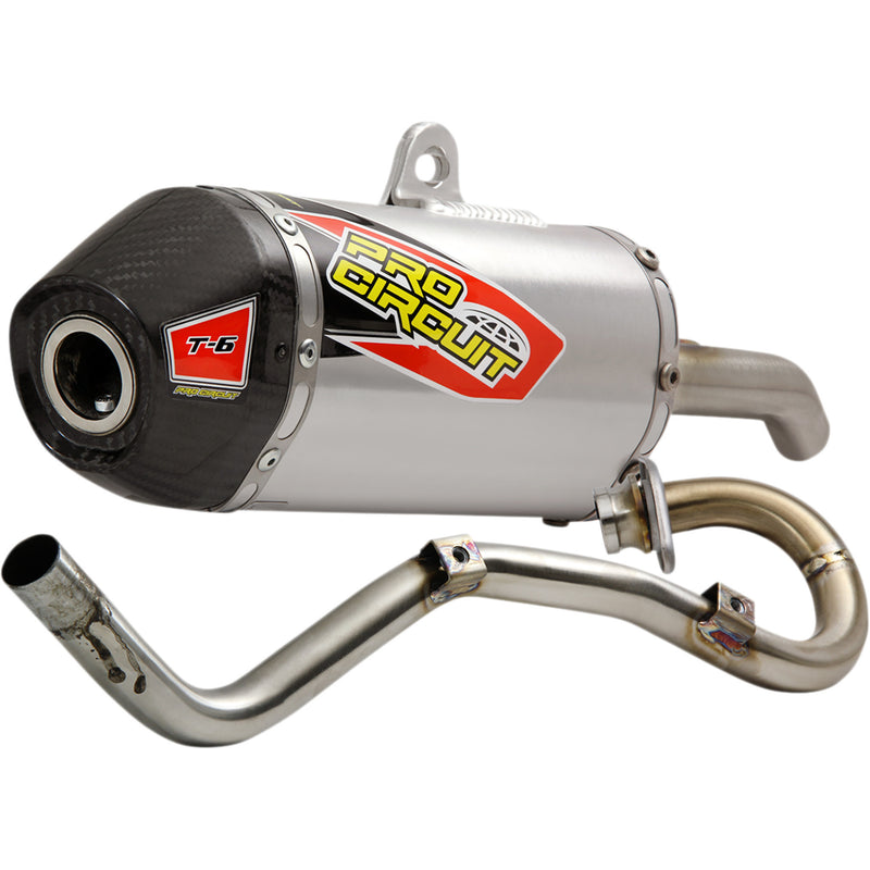 Pro Circuit T-6 Single Canister Exhaust System - 0111912F Honda CRF125F 2019-2025