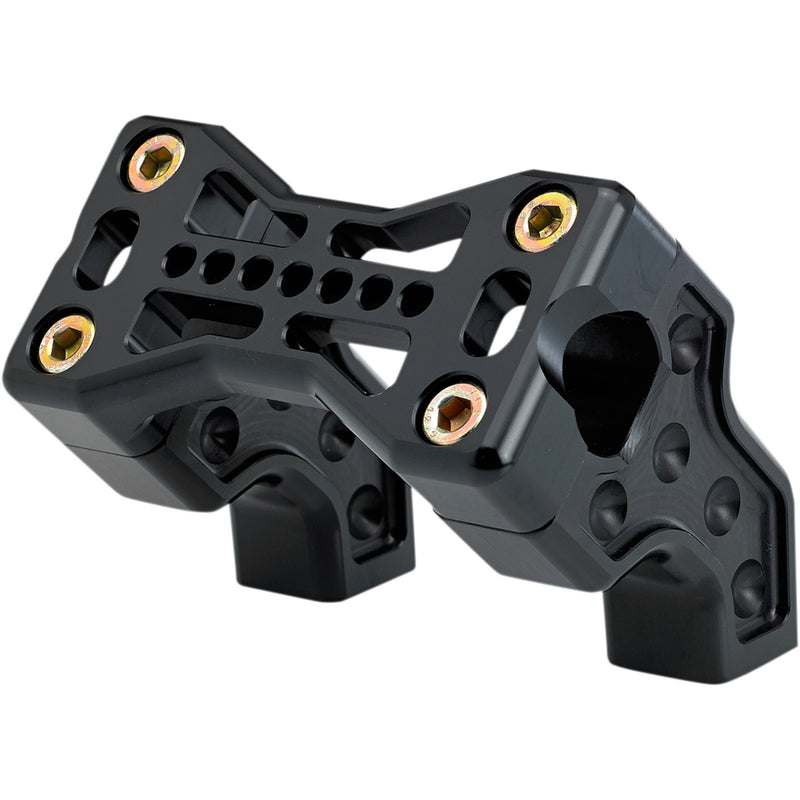 JOKER MACHINE 0602-0910 03-866-1B Bridge Handlebar Riser Kit - Risers - Pullback - Bridge - Black