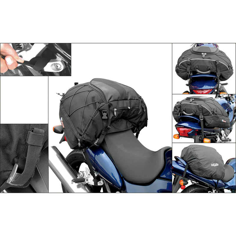 GEARS CANADA 3516-0049 100179-1 Navigator Tail Bag Navigator Luggage Tail Bag - Black
