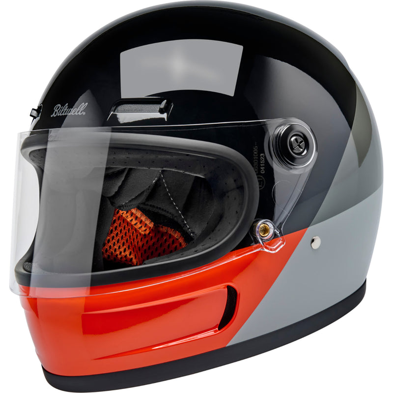 BILTWELL Gringo SV Intersection Helmet - Black/Orange/Gray