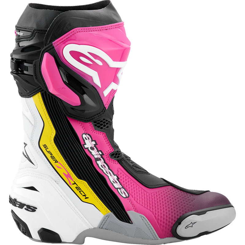 ALPINESTARS Supertech R Boots Black/Magenta/White/Yellow - US / EU