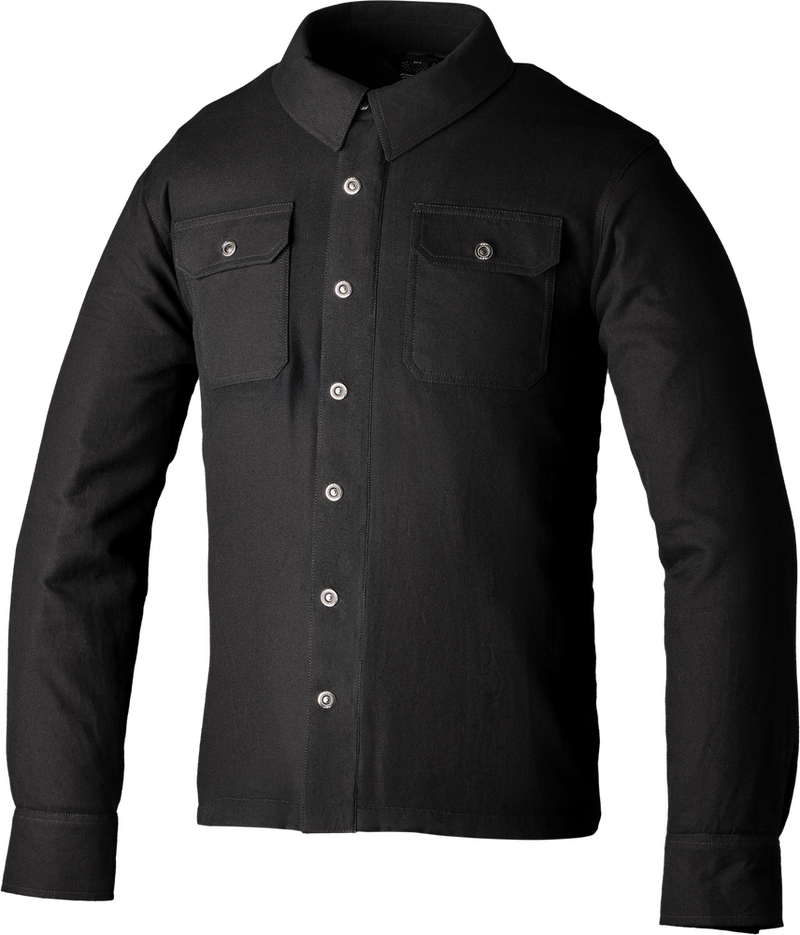 Rst 556-2115346 102115BLK-46 KEVLAR LUMBERJACK CE SHIRT PLAIN/BLACK/CHECK XL