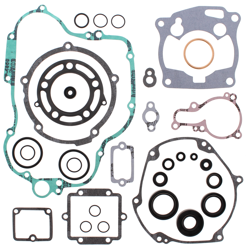 Vertex Complete Gasket SET With OIL Seals - 811424 Kawasaki KX 125 1992-1993