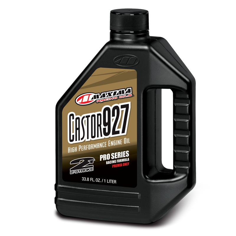Maxima Racing Oil Castor 927 1L - 23901 For Ski-Doo Snowmobiles 2002-2019 | Husqvarna Dirt Bikes 2003-2018 | Kawasaki Dirt Bikes 2002-2018