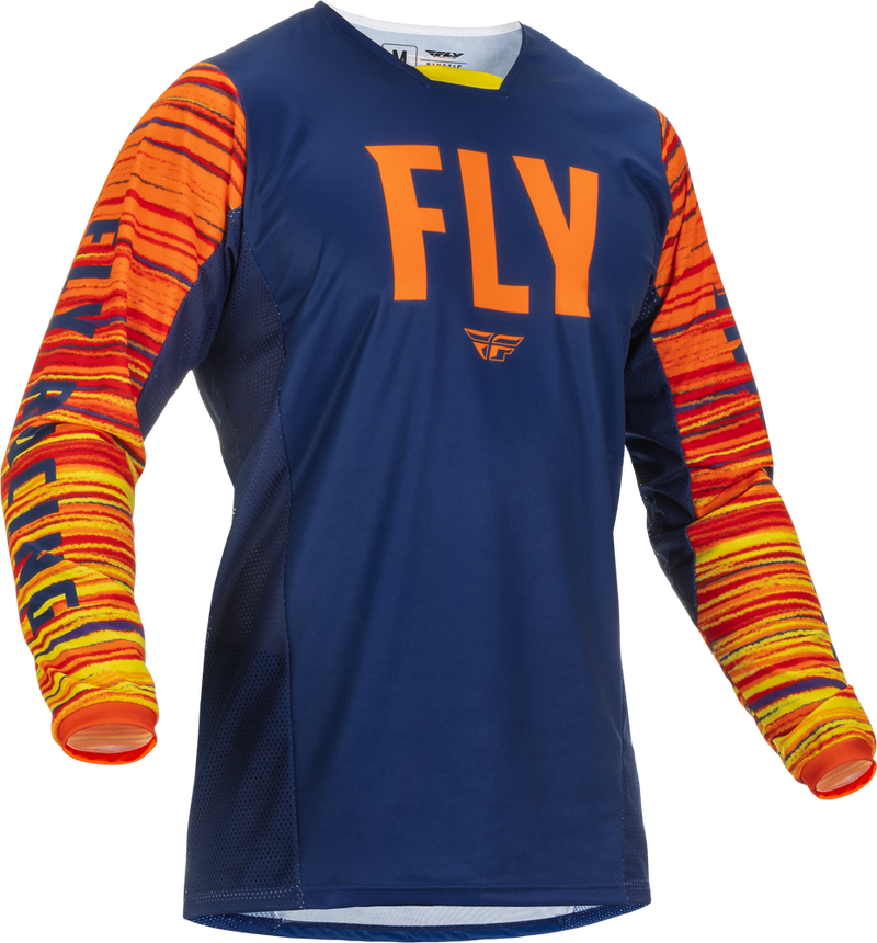 Fly Racing 375-521L 375-521L KINETIC WAVE JERSEY NAVY/ORANGE LG