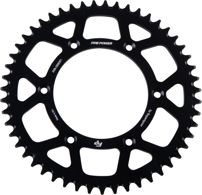 Fire Power 258-099051 FPA-990-51-BLK REAR SPROCKET ALUMINUM 51T BLK