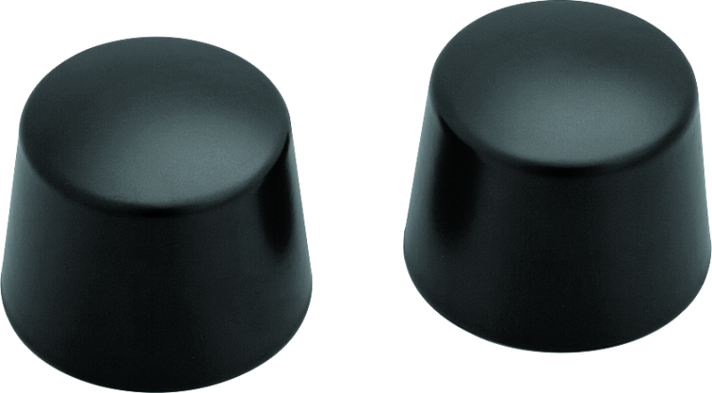 Kuryakyn 1229 Front Axle Nut Caps Satin Black - Photo - Primary