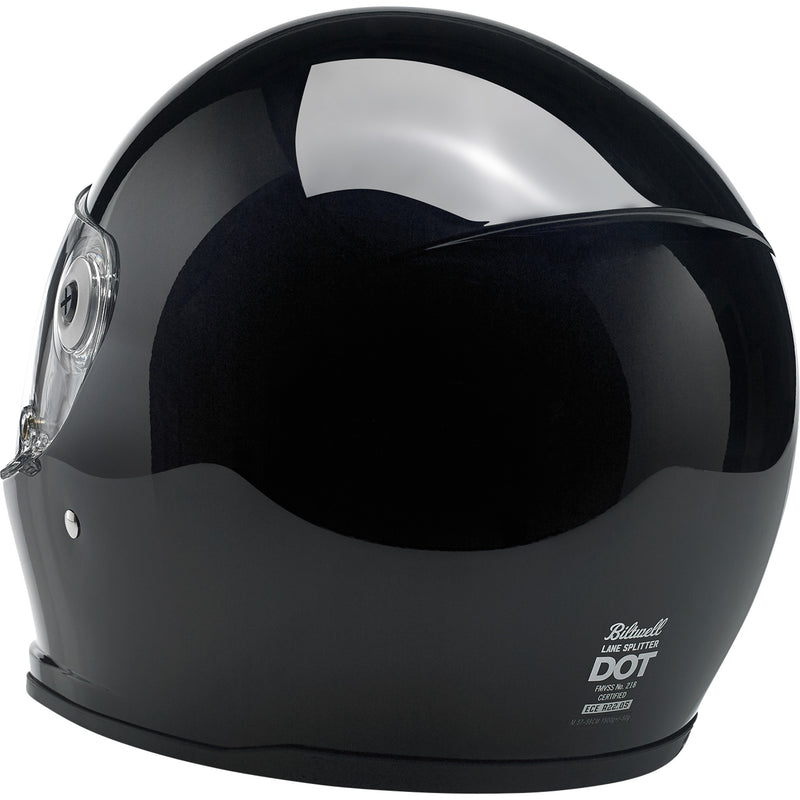 BILTWELL Lane Splitter Helmet Gloss - Black