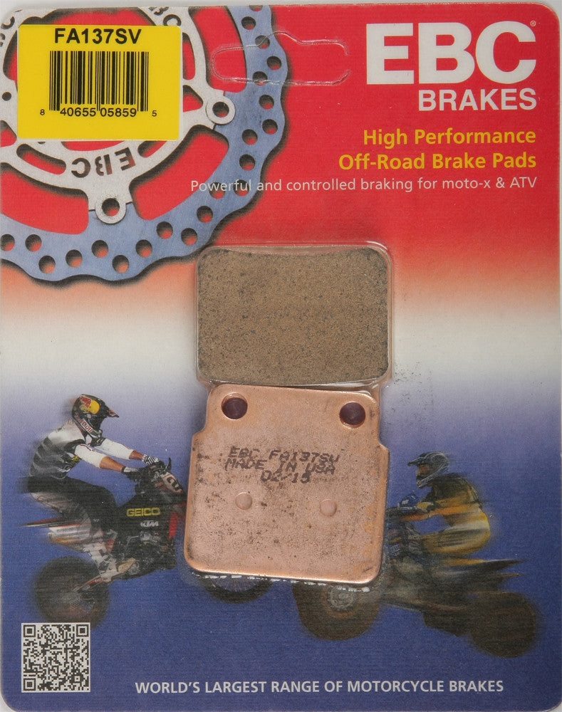 EBC Brake Pads - FA137SV For Suzuki LT250R QuadRacer / LT500R QuadRacer / 250 QuadRacer / QuadSport 2003-2009 | Kawasaki ATVs 2003-2005