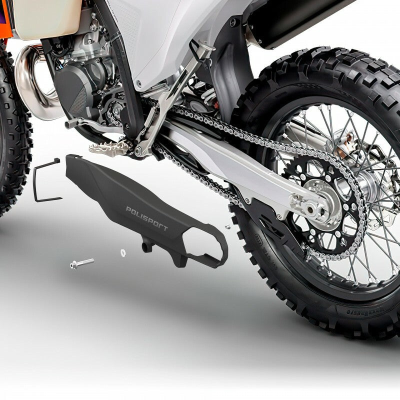 Polisport Swingarm Protectors Black GAS HUS - 8499400001 For Husqvarna Dirt Bikes 2023-2026 | KTM Dirt Bikes 2023-2026