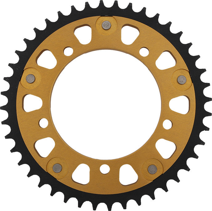 Supersprox Rear Stealth Sprocket Aluminum Steel 44T-530 GLD TRI - RST-1800-44-GLD Triumph 955 Sprint / Daytona 955 / Tiger 955i / Tiger 1050 2005-2012