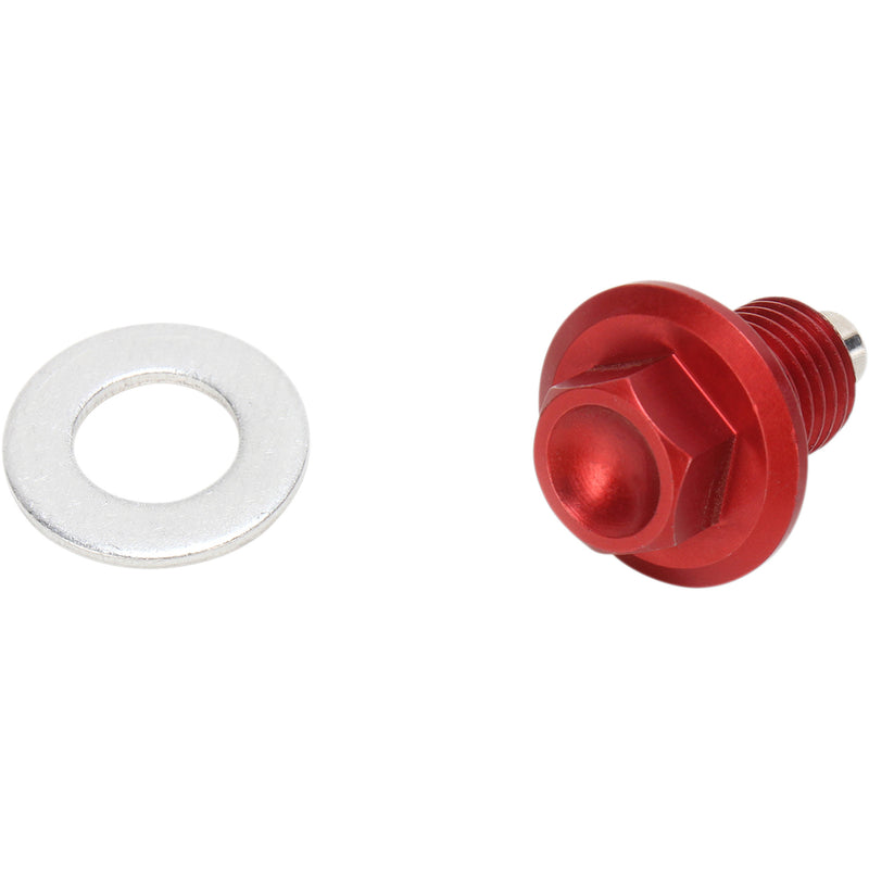 MOOSE OFFROAD 0920-0043 DP113 Magnetic Drain Plug red - yamaha