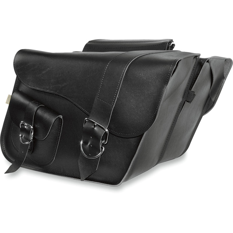 WILLIE & MAX LUGGAGE 3501-0200 58750-00 Ranger Super Slant Saddlebags Ranger Slant Saddlebags - Large - Black