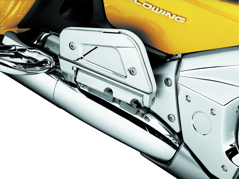 Kuryakyn 7015 Passenger Floorboard Cover 01-17 Honda GL1800 Chrome - Photo - Primary