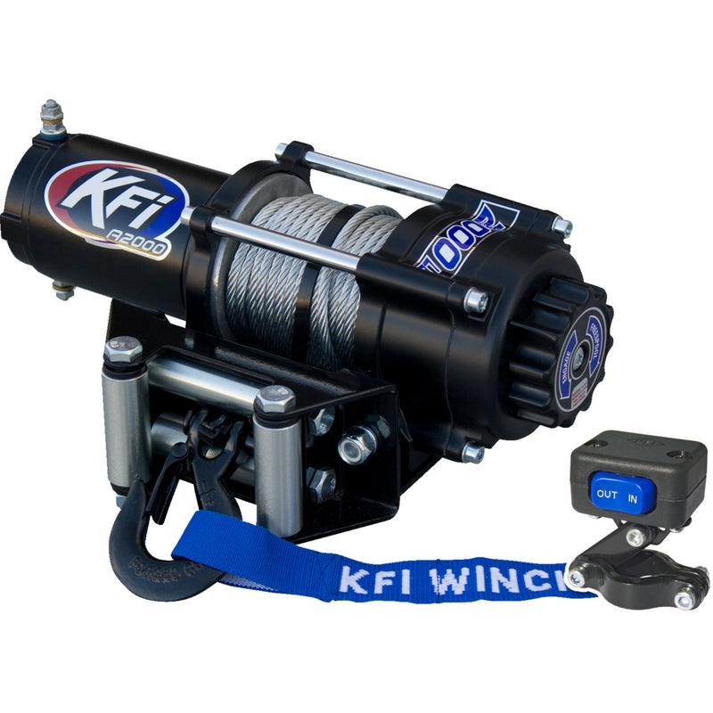 KFI PRODUCTS 4505-0926 A2000 ATV Winch a2000  - 2000 lb - steel cable