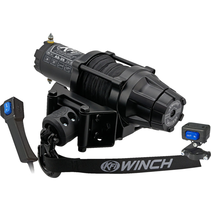 KFI PRODUCTS 4505-0932 AS-35 Assault Winch as-35  - 3500 lb - synthetic cable