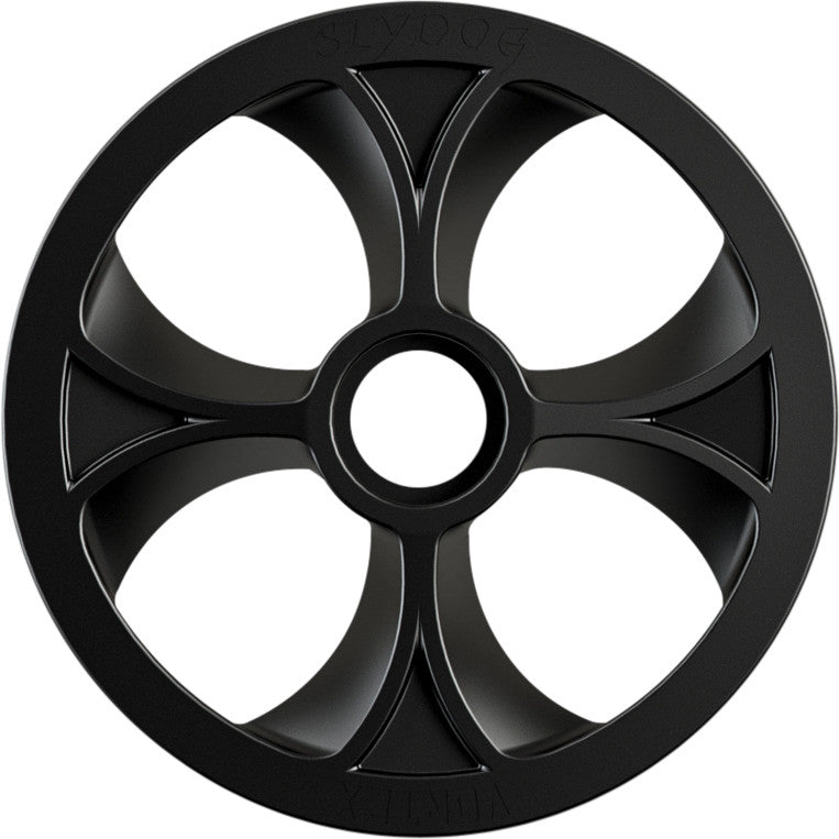 Slydog 53-1000 BOG100UNVSOLBLK VORTEX BOGIE WHEEL 10" BLACK ALPHA WHEEL A/C