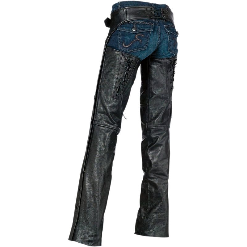 Z1R Women's Sabot Chaps Black
