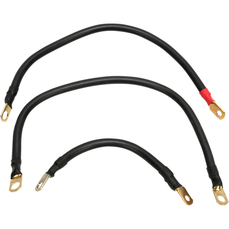 Terry Components Battery Cable Kit - 22010 For Harley Softail 1984-1988