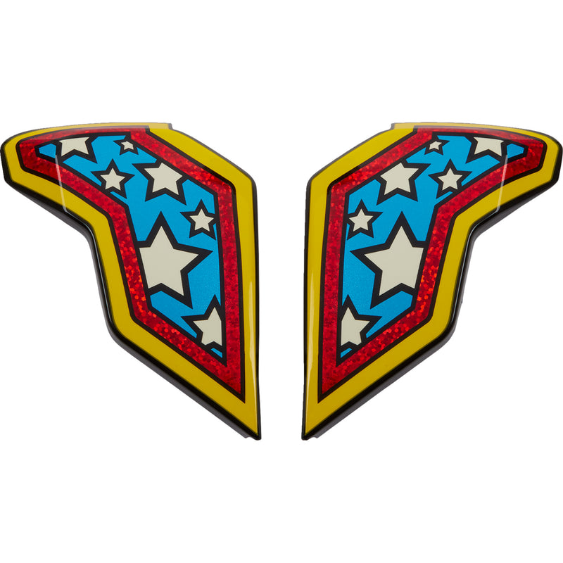 ICON 0130-1109 Airflite™ Helmet Side Plates — Flyboy Airflite™ Side Plates - Flyboy - Blue