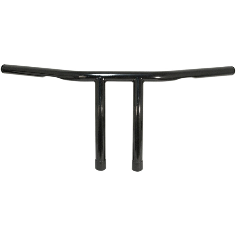EMGO 0601-3314 07-93422B 1" T-Bar Handlebar Handlebar - T-Bar - 8" - Dimpled - Black