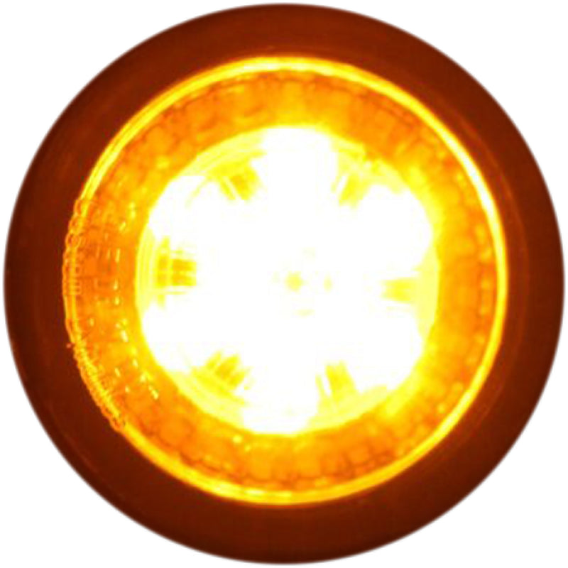 CUSTOM DYNAMICS 2020-1733 PB-UNV-FTS-AW-B ProBEAM® Universal LED Bullet Bezel Turn Signals ProBEAM® Universal Turn Signals - Gloss Black/Clear