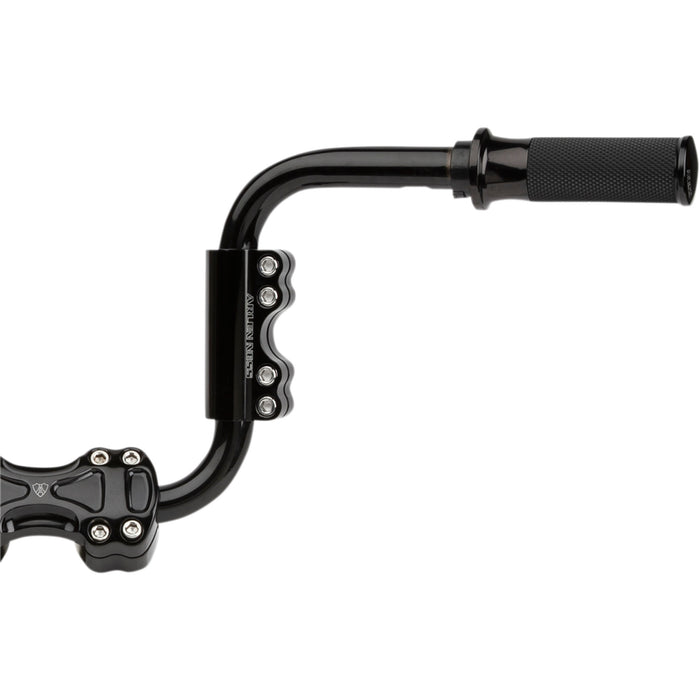 ARLEN NESS 0603-0787 08-052 Modular Adjustable Handlebar Clamp for 1" and 1-1/4" Handlebars - Black