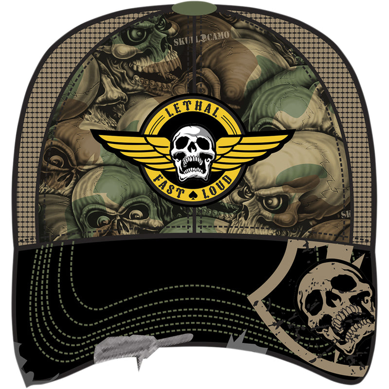 LETHAL THREAT 2501-2844 HT82017 Army Skull Hat camo