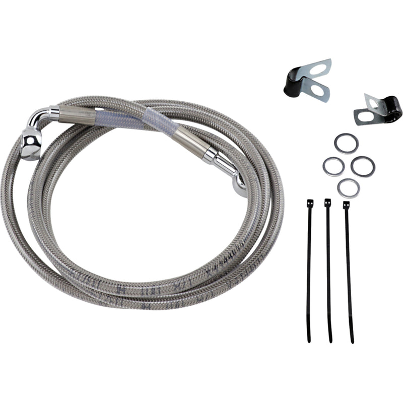 Drag Specialties Brake Line For Harley Softail Standard / Softail Custom / Dyna Wide Glide 1984-2005