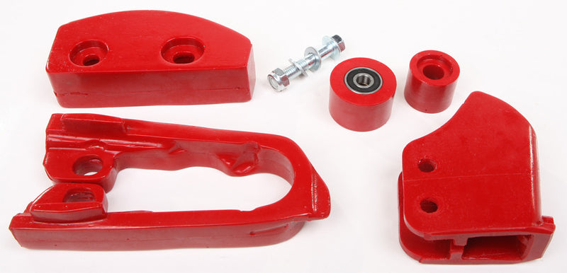 Upp Chain Slider SET Stock (RED) - 1100RD Suzuki 450 QuadRacer 2006-2008