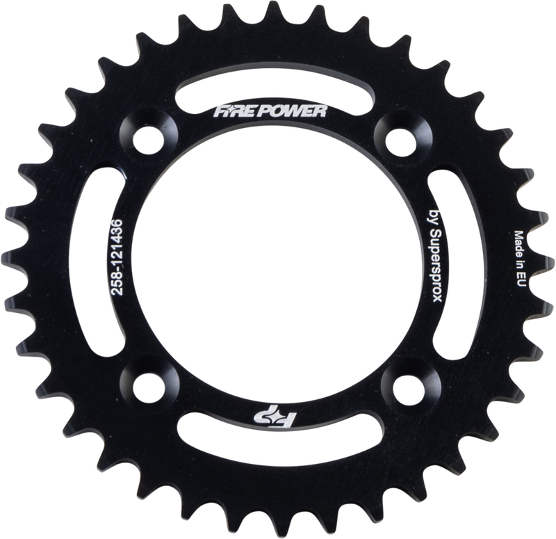 Fire Power Rear Sprocket Aluminum 36T Black - FPA-1214-36-BLK Honda CR60R 1983-1984