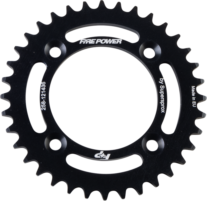 Fire Power 258-121436 FPA-1214-36-BLK REAR SPROCKET ALUMINUM 36T BLK