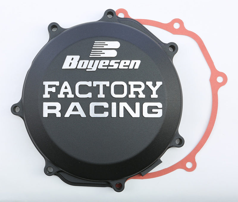 Boyesen Factory Racing Clutch Cover Black - CC-38CB Yamaha YZ 450 / WR 450 2010-2023