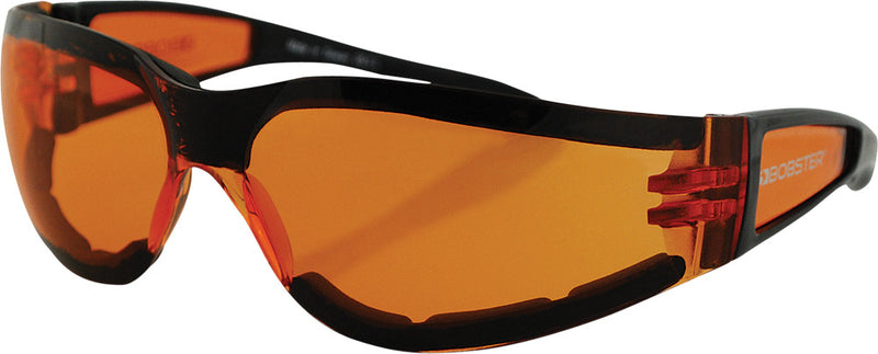 Bobster 26-4822 ESH202 SHIELD II SUNGLASSES BLACK W/AMBER LENS